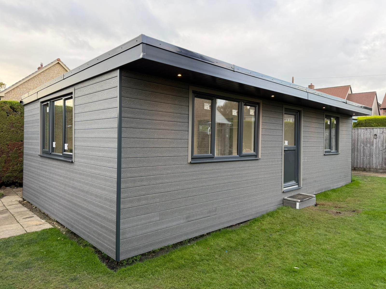 Clad garden room, side elevation — JLG Construction Services