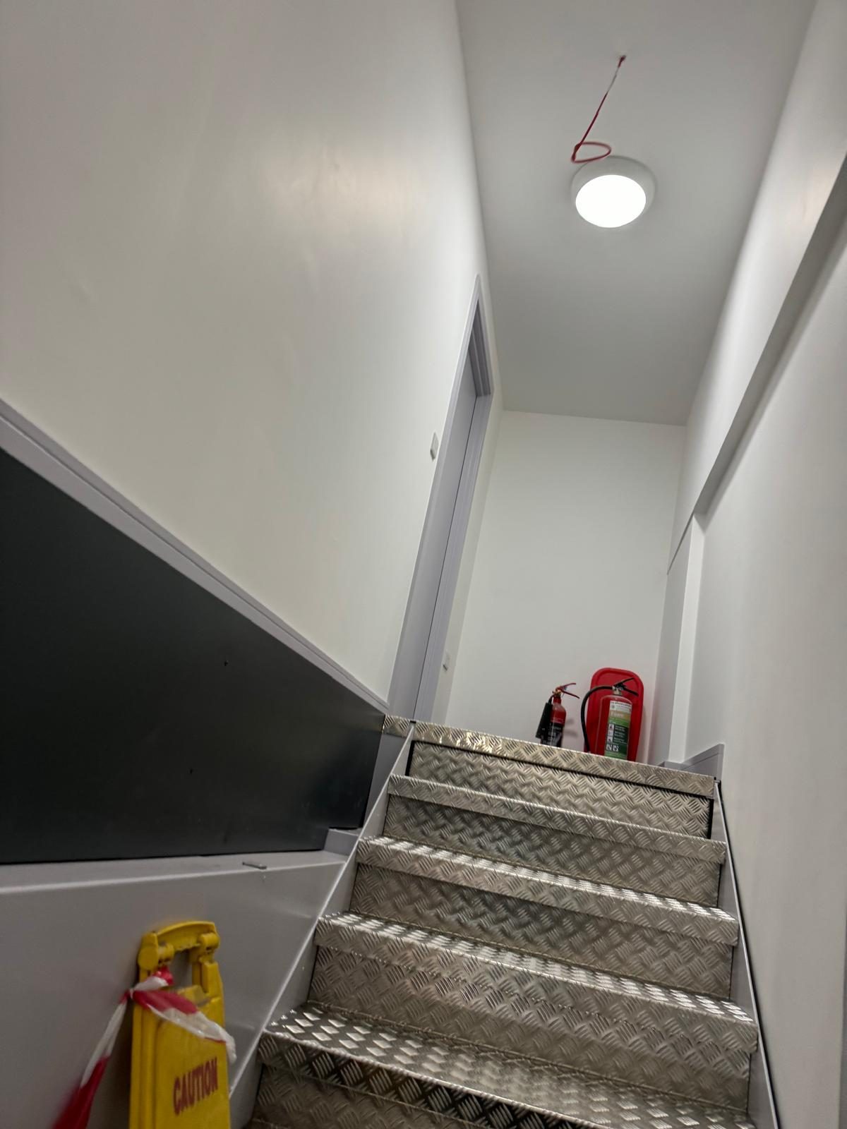New staircase to the mezzanine, Stoneman Engineering, JLG Construction Services