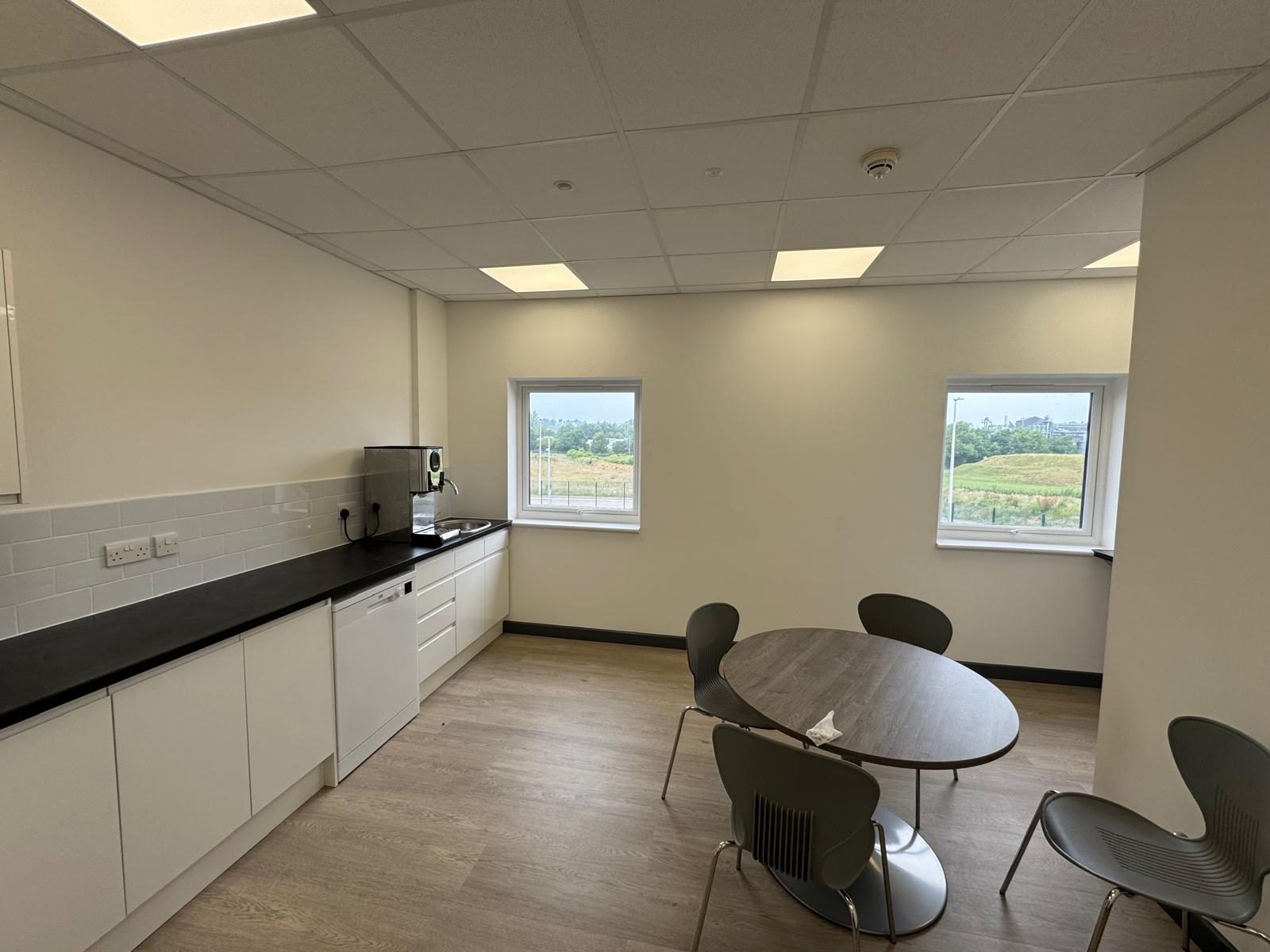 Fitted kitchen & tea-point, Wales & West, JLG Construction Services